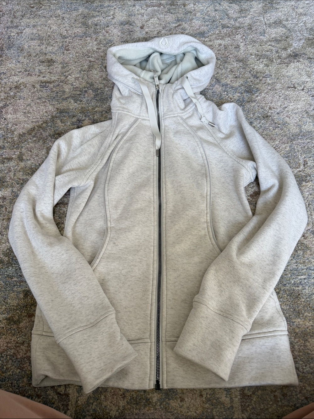 lululemon athletica Light Gray Full-Zip Hooded Jacket - Picture 7 of 7